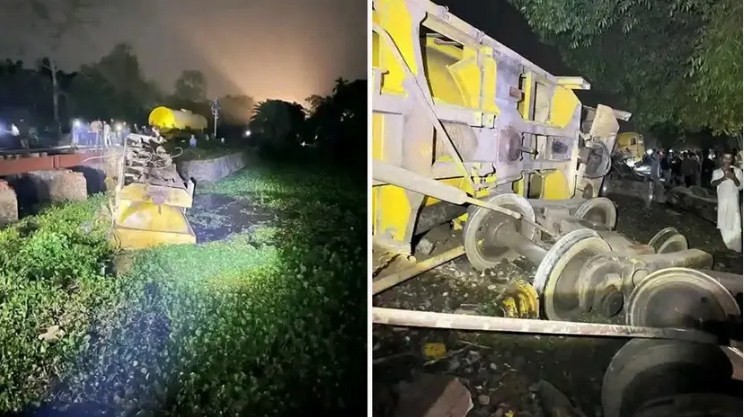 সিলেটে তেলবাহী ট্রেন লাইনচ্যুত, সারাদেশের সঙ্গে রেল যোগাযোগ বন্ধ