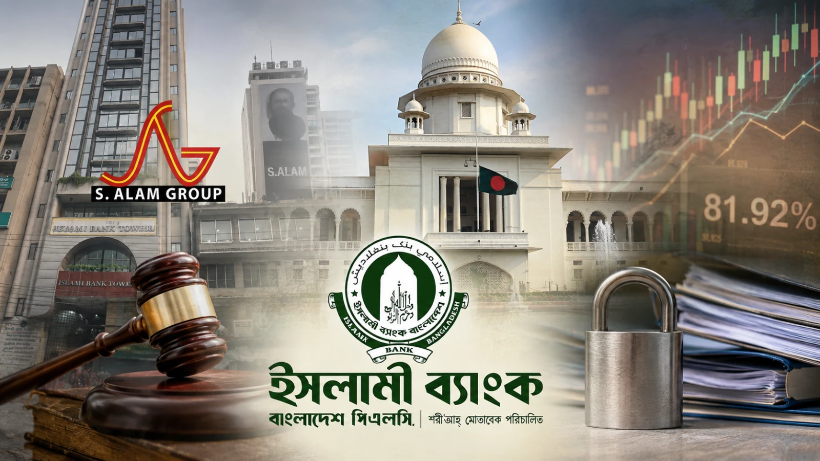 ইসলামী ব্যাংকে এস আলমের ৮১.৯২ শতাংশ শেয়ার ফ্রিজের নির্দেশ
