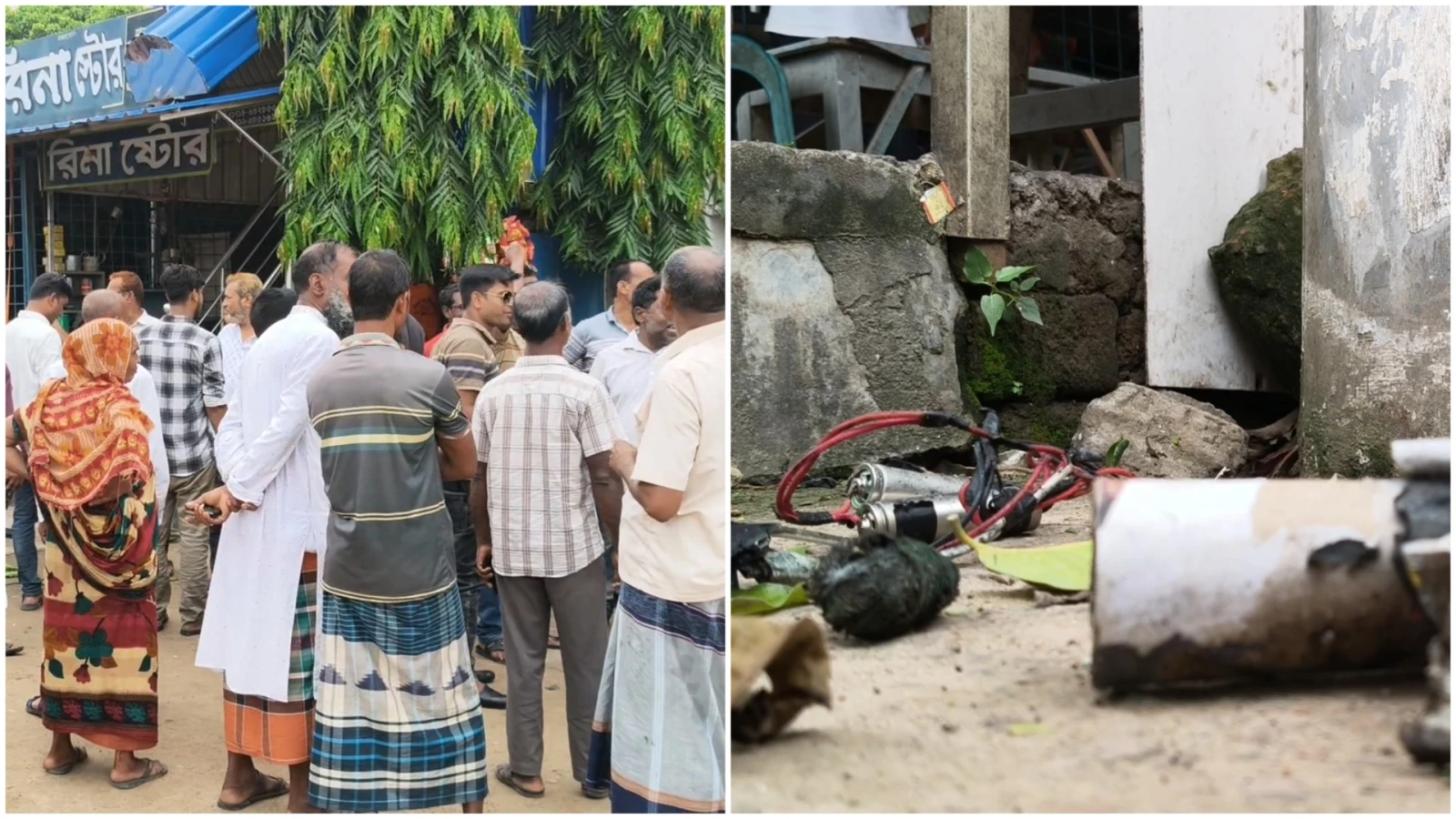 কর্মসূচির আগে গাংনী বিএনপি কার্যালয়ের পাশে বিস্ফোরণ