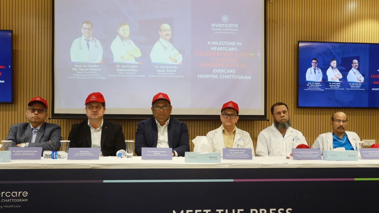 চট্টগ্রাম এভারকেয়ারে ২ হাজারেরও বেশি হৃদরোগীর এনজিওপ্লাস্টি/স্টেন্টিং সম্পন্ন
