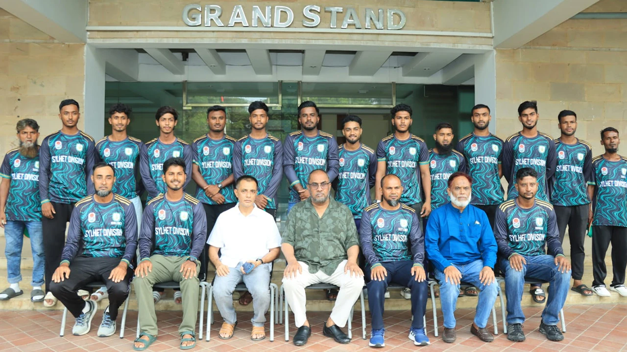 মাইনর ক্রিকেট লীগে সিলেটের জার্সি উন্মোচন