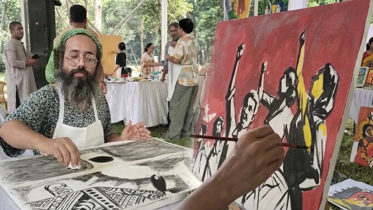 ‘বিস্মৃতির বিরুদ্ধে স্মৃতি’ আর্ট ক্যাম্প অনুষ্ঠিত