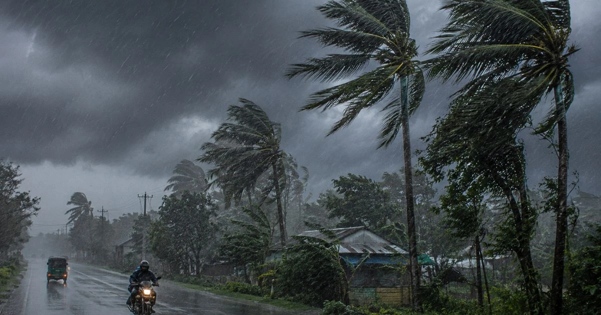 সন্ধ্যার মধ্যে ৬০ কিলোমিটার বেগে ঝড়ের আশঙ্কা