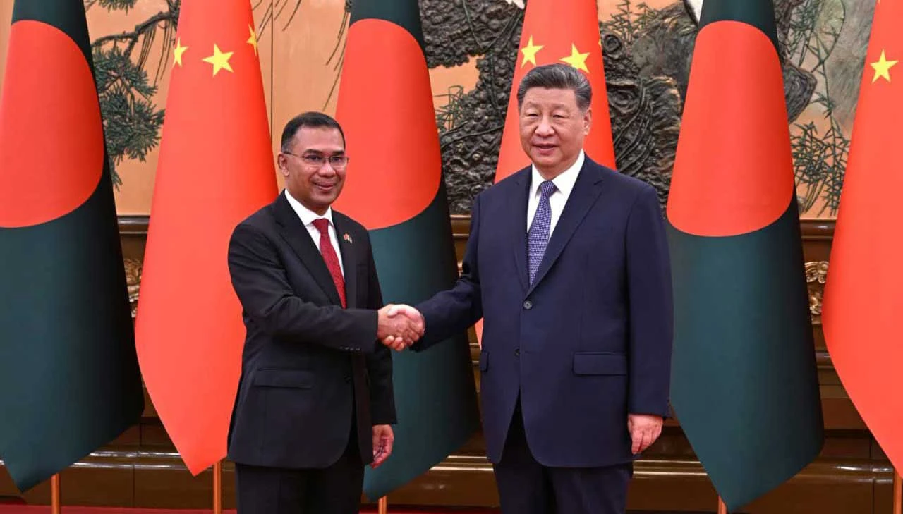 চীনের প্রেসিডেন্টের সঙ্গে প্রধানমন্ত্রী তারেক রহমানের সাক্ষাৎ