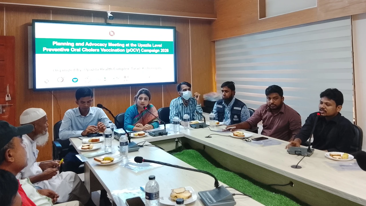 কলেরা ভ্যাকসিন ক্যাম্পেইন উপলক্ষে মতবিনিময় সভা