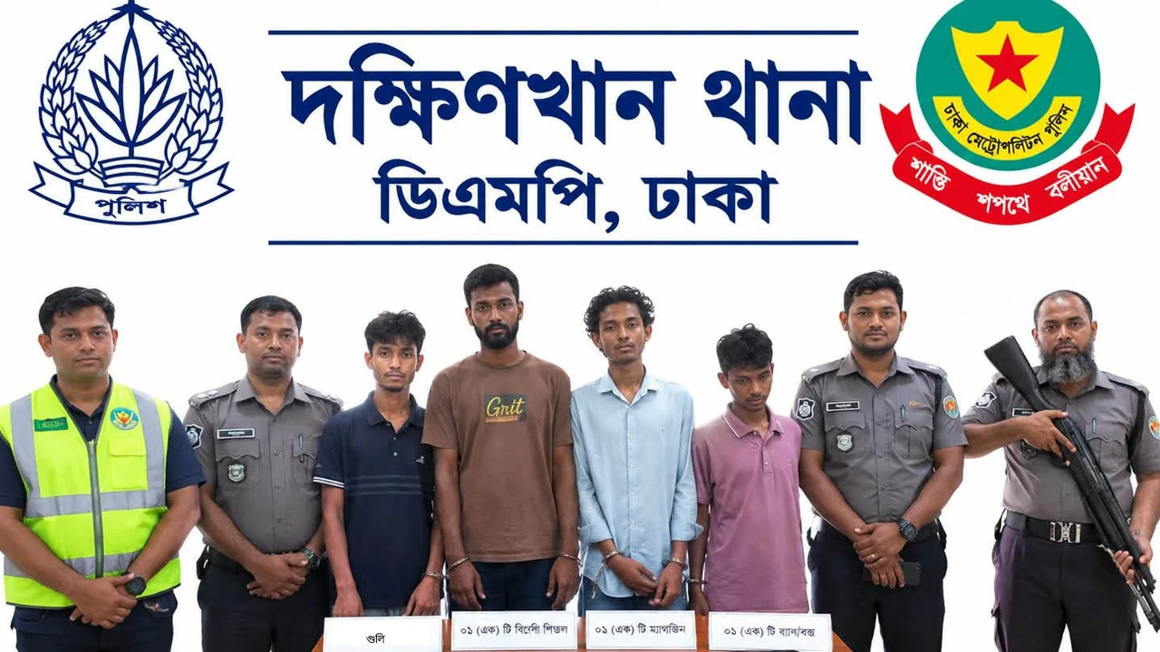 অস্ত্রসহ ৪ চিহ্নিত সন্ত্রাসী গ্রেপ্তার