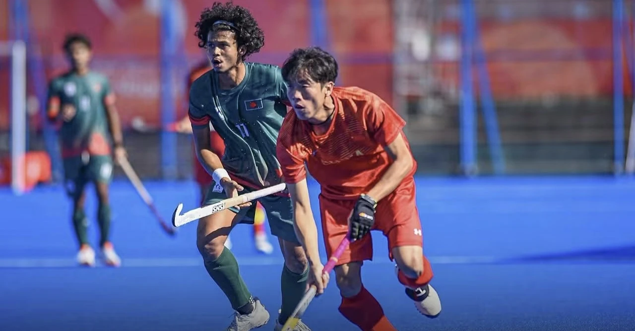 হকিতে চীনের কাছে বিধ্বস্ত বাংলাদেশ