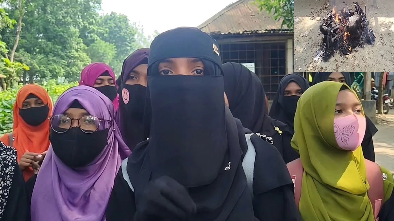 পাবনায় ছাত্রীদের যৌন নিপীড়নের অভিযোগে মাদ্রাসায় বিক্ষোভ