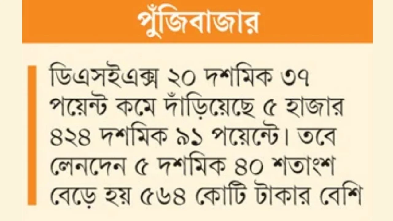 বিএসইসির সতর্কতায় মিউচুয়াল ফান্ডে ধস